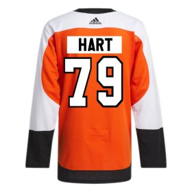 Philadelphia Flyers tröja Carter Hart Adidas 2023-24 Orange Hemma Authentic - NHL Tröjor Herr